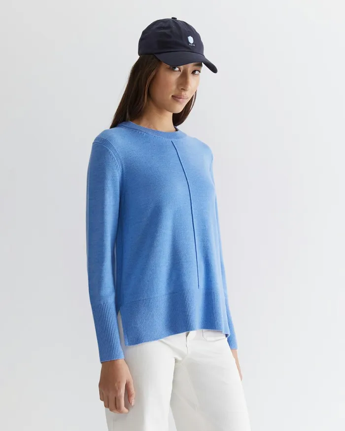 Women Sportscraft Knits and Cardigans Cass Merino Wool Knit Azure