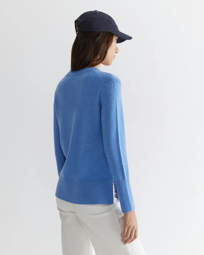 Women Sportscraft Knits and Cardigans Cass Merino Wool Knit Azure