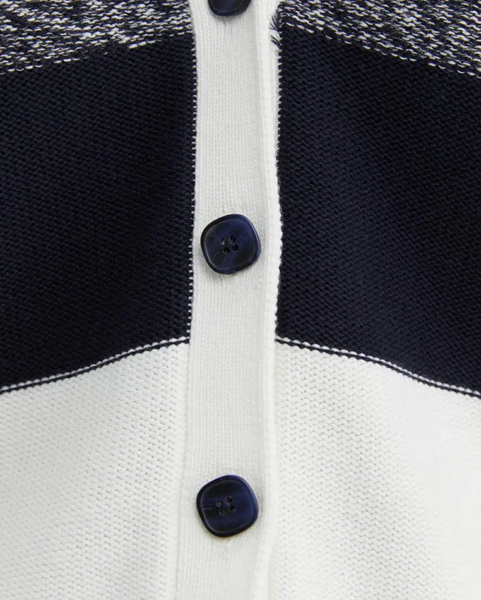 Women Sportscraft Knits and Cardigans Elka Check Cardigan Navywhite