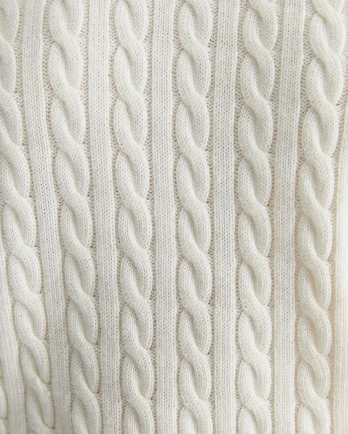 Women Sportscraft Knits and Cardigans Merino Wool Baby Cable Sweater Winter White