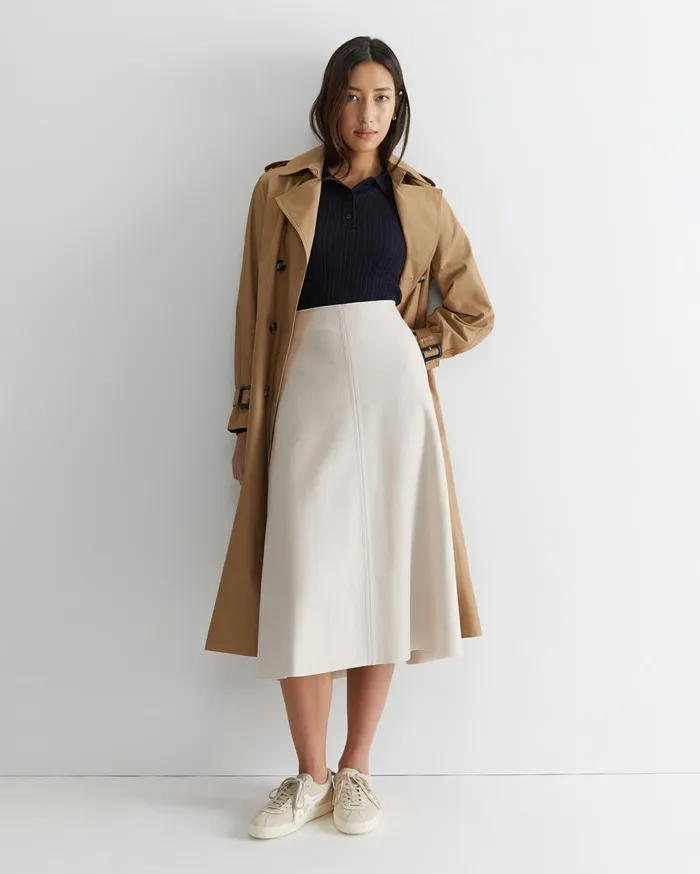 Women Sportscraft Knits and Cardigans Wool Silk Polo Navy
