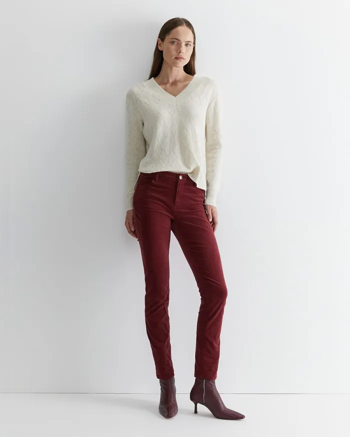 Women Sportscraft Pants Cleo Velvet Pant Wine