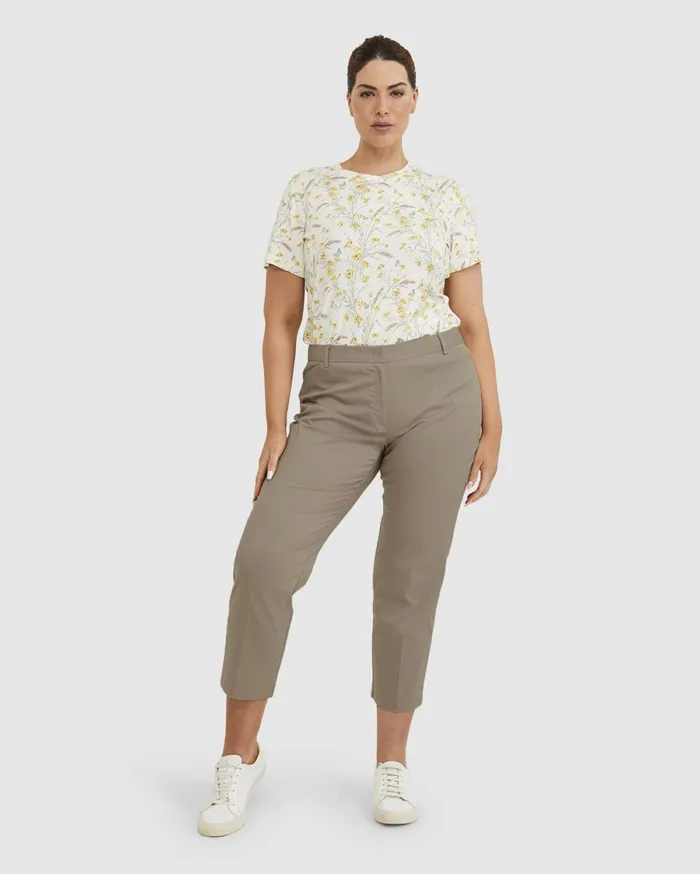 Women Sportscraft Pants Eva Capri Latte