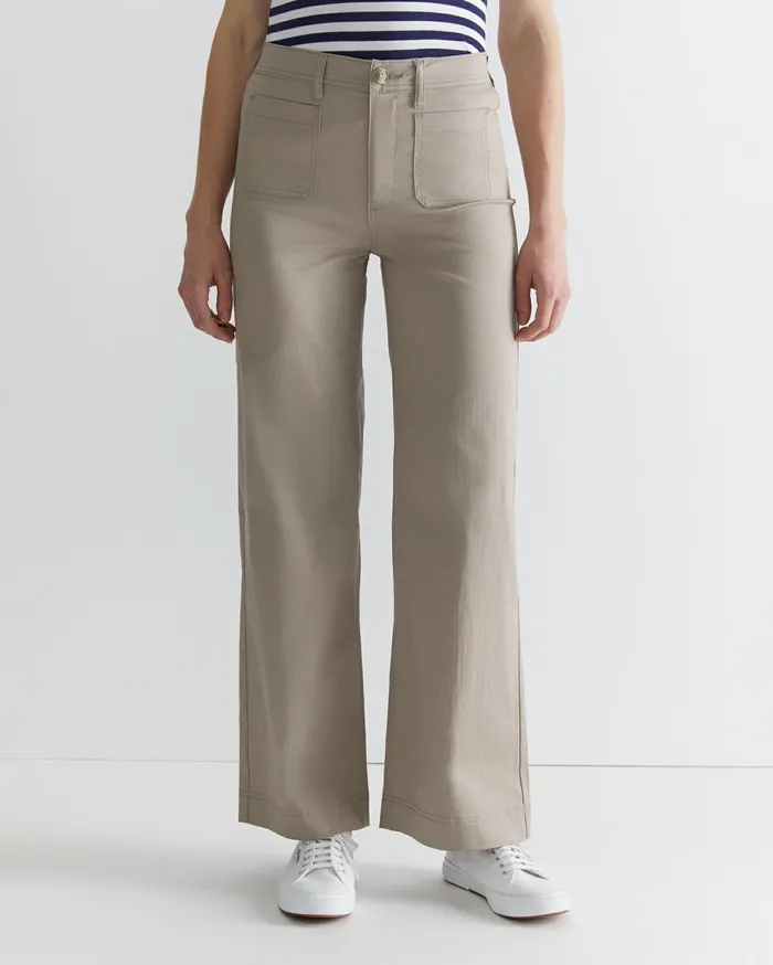 Women Sportscraft Pants Evie Wide Leg Pant Latte
