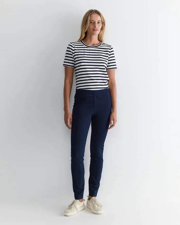 Women Sportscraft Pants Felicity Denim Pull On Pant Indigo