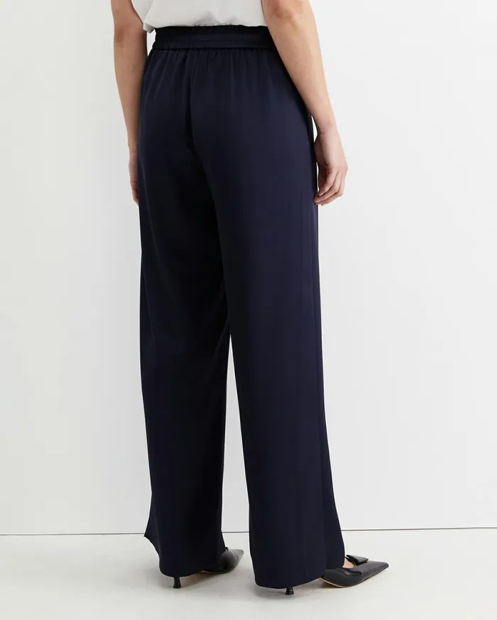 Women Sportscraft Pants Harlow Sateen Wide Leg Pant Navy