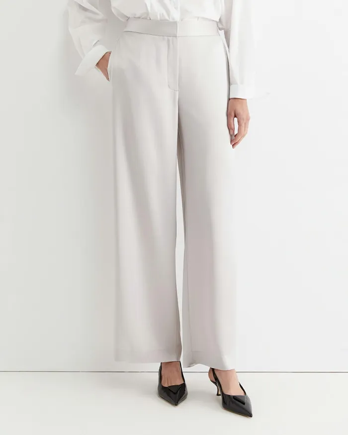 Women Sportscraft Pants Harlow Sateen Wide Leg Pant Pearl