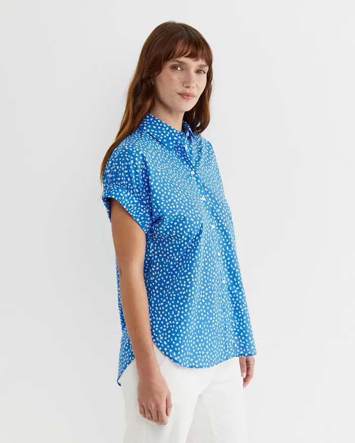 Women Sportscraft Shirts Dashy Lily Voile Shirt Bluewhite