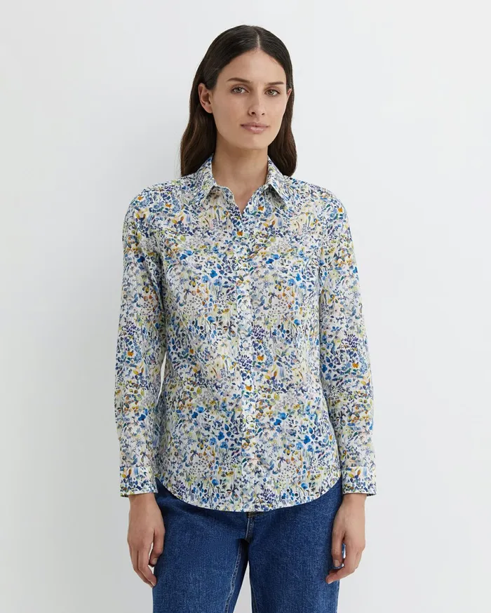 Women Sportscraft Shirts Felda Liberty Shirt White Multi