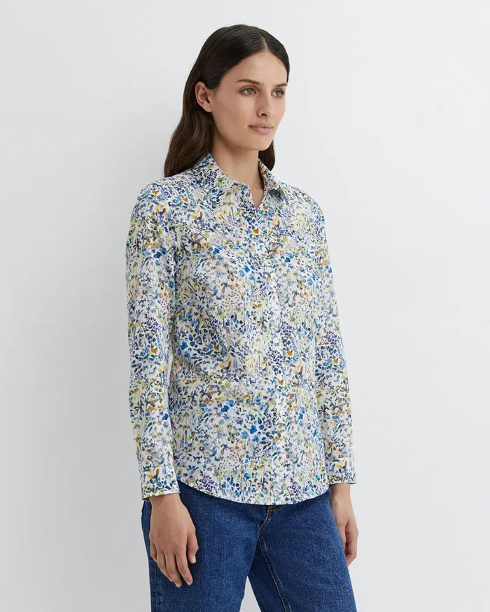 Women Sportscraft Shirts Felda Liberty Shirt White Multi