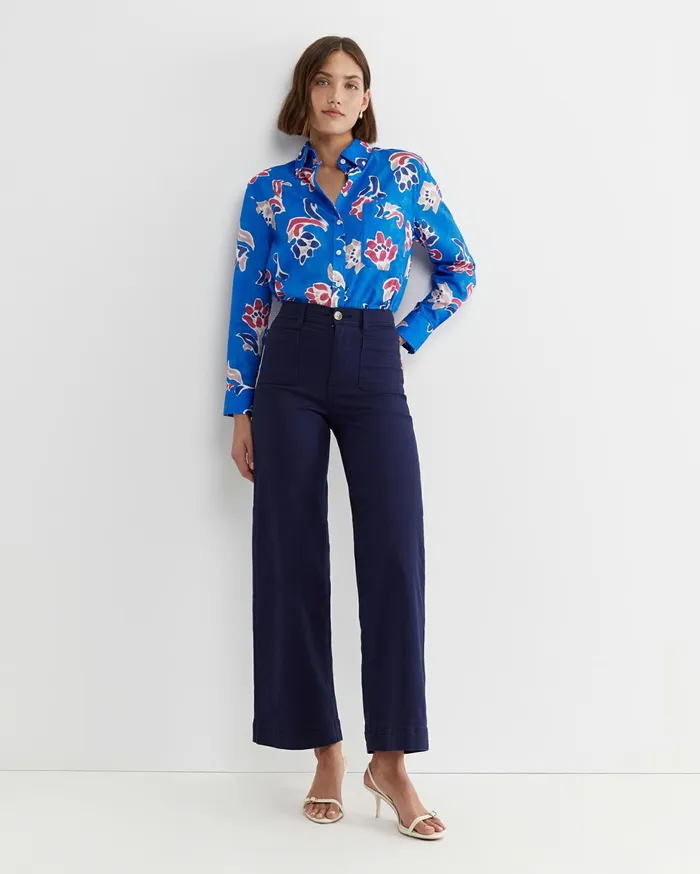 Women Sportscraft Shirts Leighton Long Sleeve Liberty Shirt Blue Multi