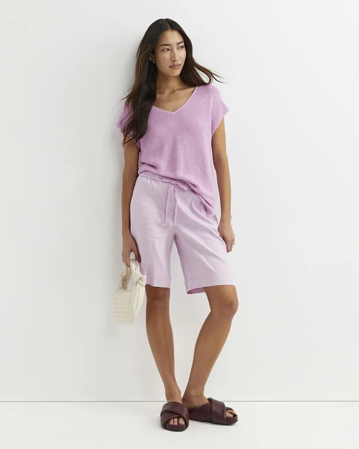 Women Sportscraft Shorts Rosa Linen Short Orchid