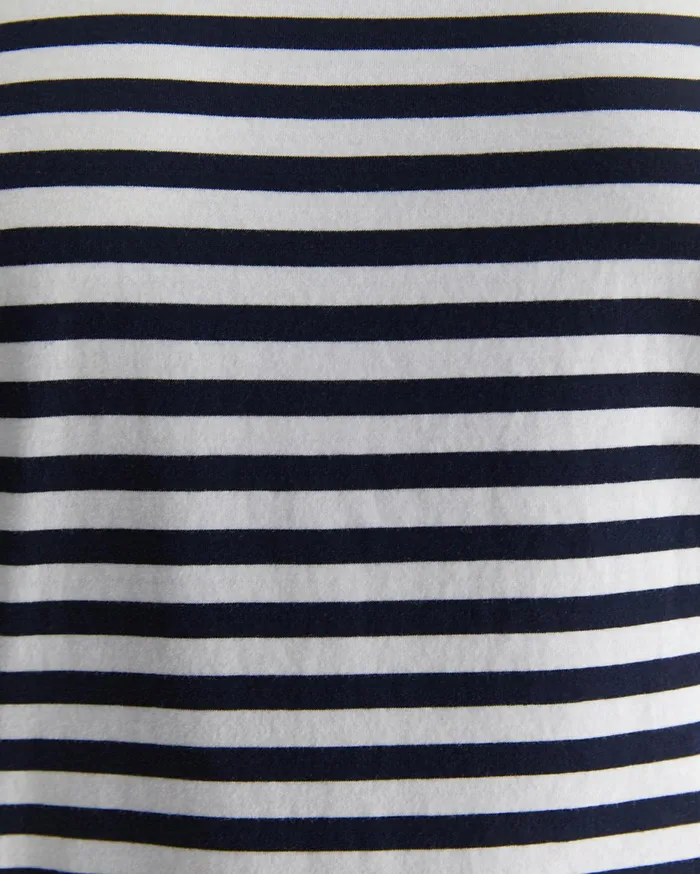Women Sportscraft Tops and Tees Cotton Crew 3 Quarter Sleeve TShirt Navywhite