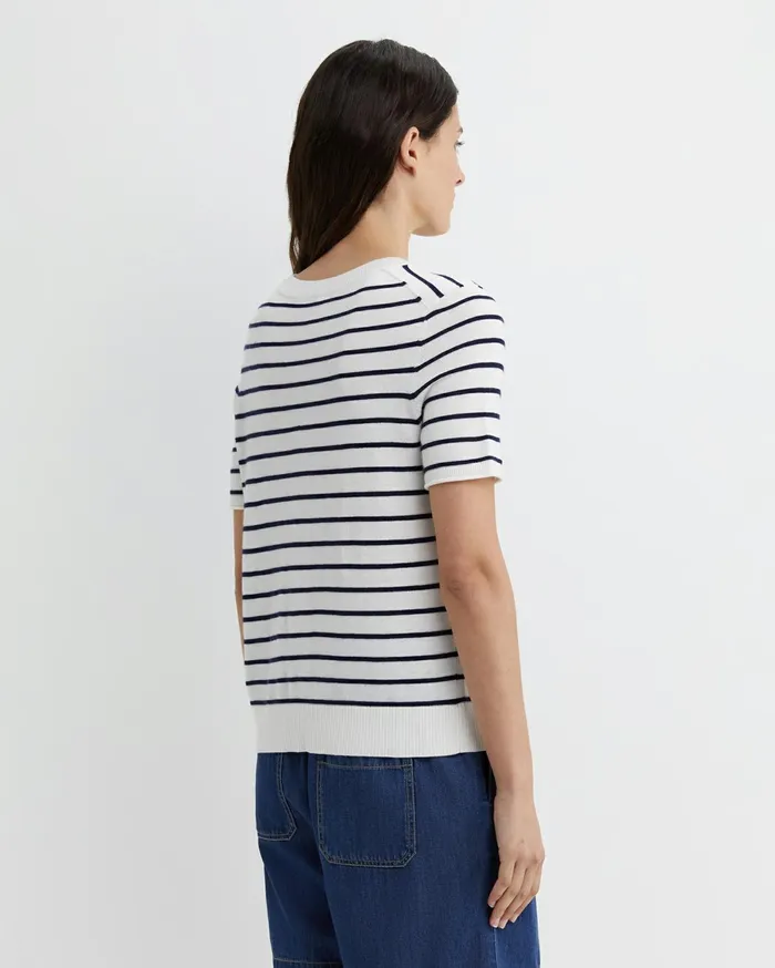 Women Sportscraft Tops and Tees Laurina Knit Tee Ivorynavy