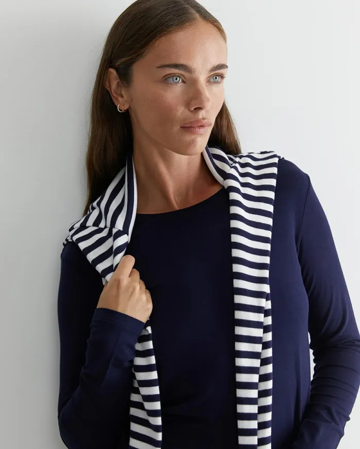 Women Sportscraft Tops and Tees Magic Long Sleeve Tee Navy