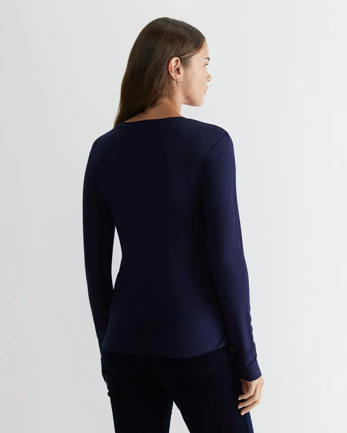 Women Sportscraft Tops and Tees Magic Long Sleeve Tee Navy