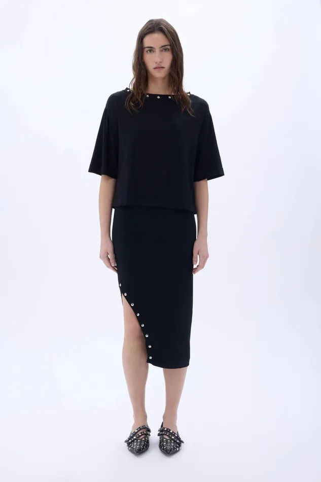 Women Studded Skirt Black Black Sonia Rykiel Skirts