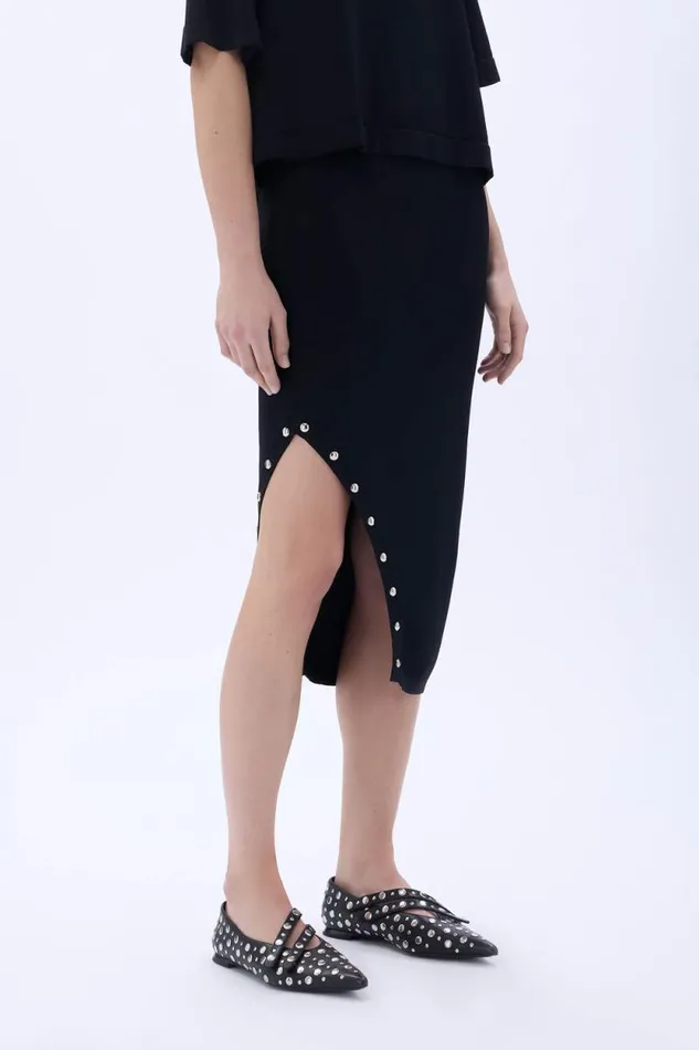 Women Studded Skirt Black Black Sonia Rykiel Skirts