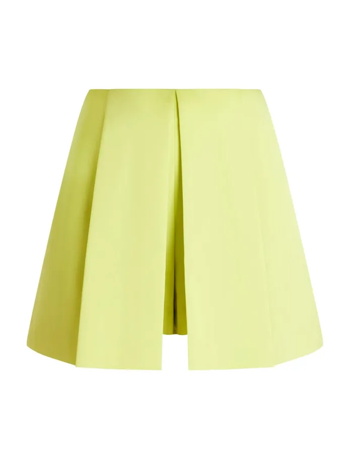 Women Suiting BCBG Pleated Skort Yellow Plum
