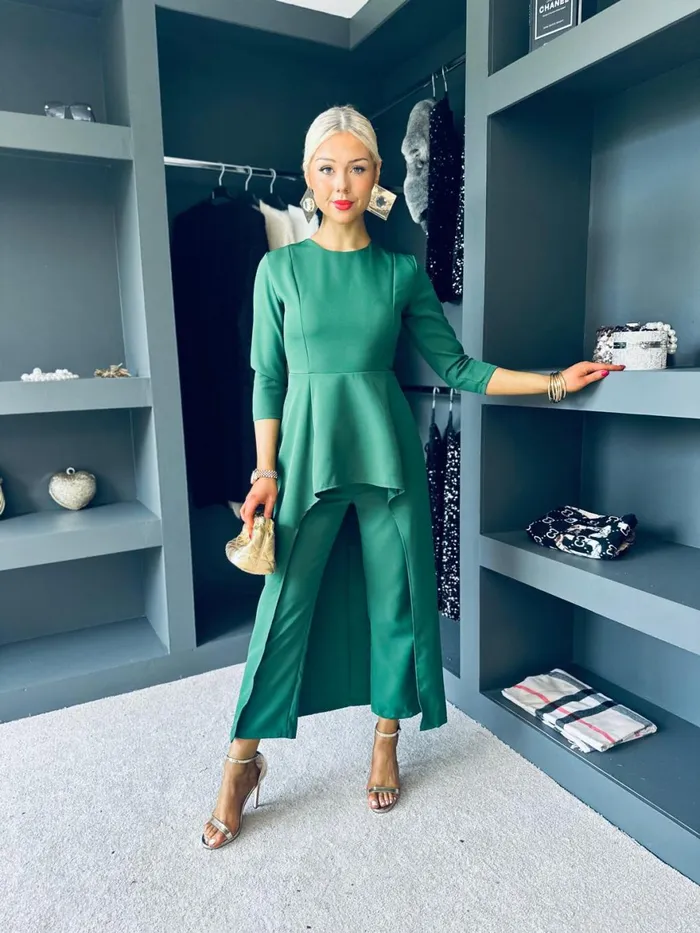 Women Suits and Blazers Canella Lane Sutton Occasion 2 Piece Green