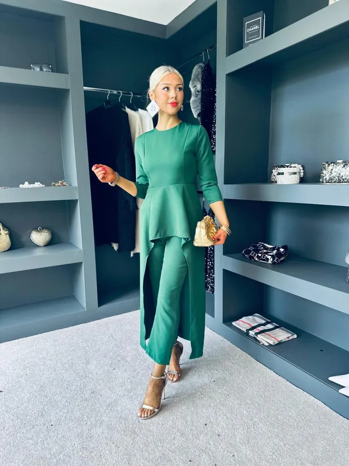 Women Suits and Blazers Canella Lane Sutton Occasion 2 Piece Green