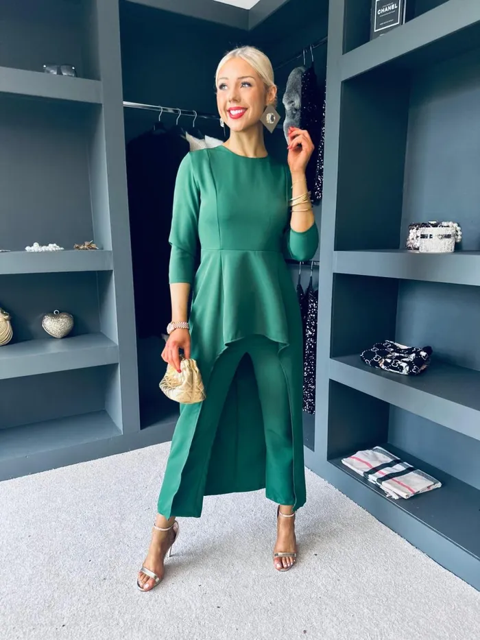 Women Suits and Blazers Canella Lane Sutton Occasion 2 Piece Green
