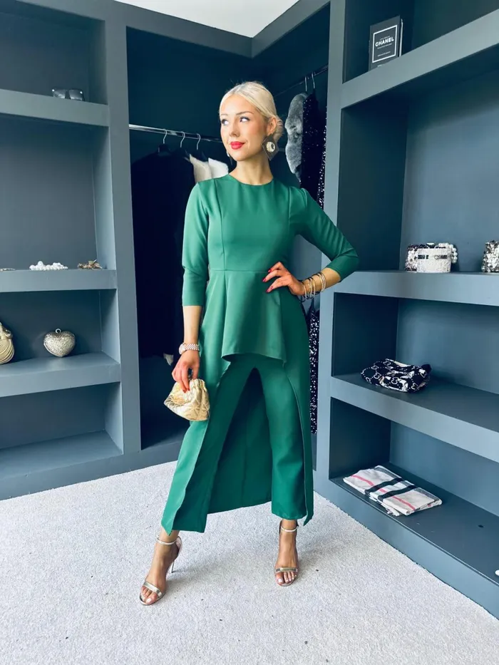 Women Suits and Blazers Canella Lane Sutton Occasion 2 Piece Green