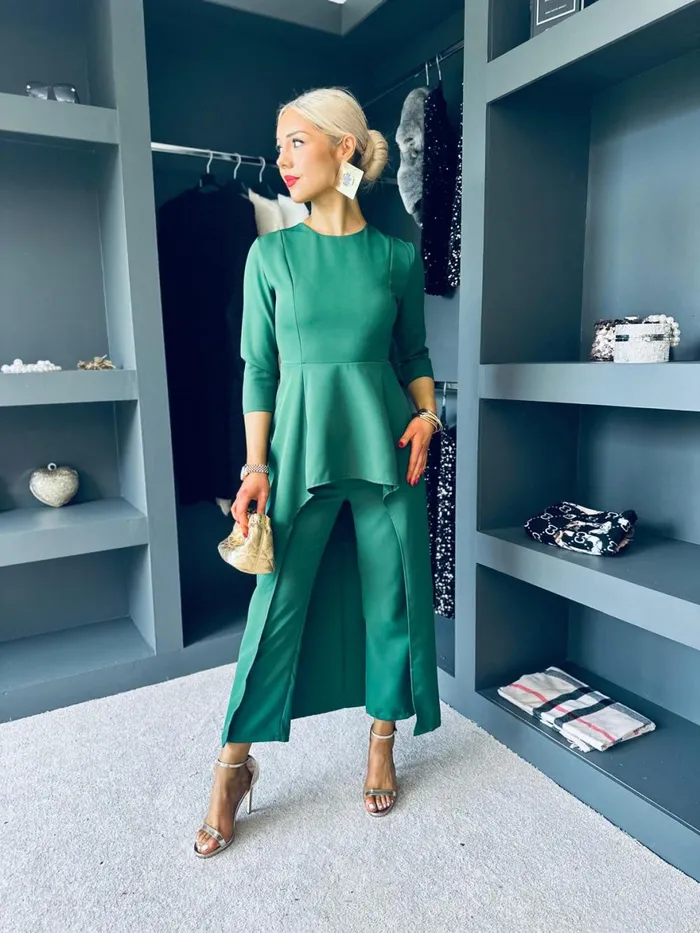 Women Suits and Blazers Canella Lane Sutton Occasion 2 Piece Green