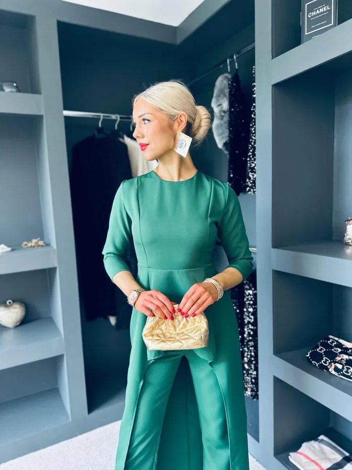Women Suits and Blazers Canella Lane Sutton Occasion 2 Piece Green