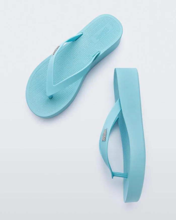 Women Sun Venice Light Blue Melissa Flip Flops