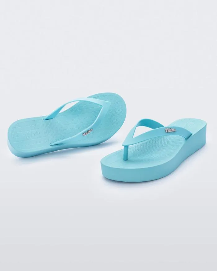 Women Sun Venice Light Blue Melissa Flip Flops