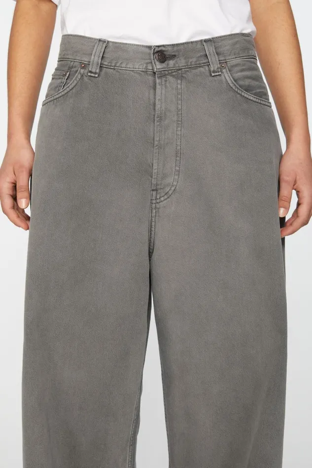 Women Super Baggy Fit Jeans 8211 2023F Anthracite Grey Acne Studios Jeans