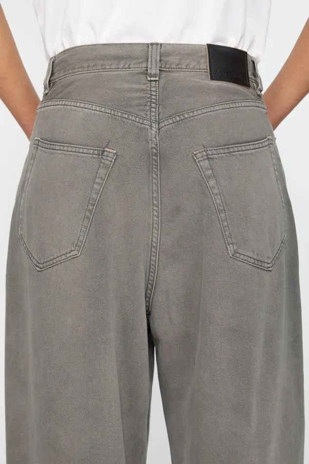 Women Super Baggy Fit Jeans 8211 2023F Anthracite Grey Acne Studios Jeans
