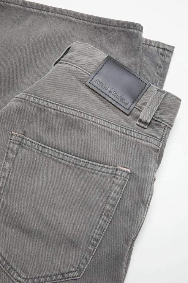 Women Super Baggy Fit Jeans 8211 2023F Anthracite Grey Acne Studios Jeans