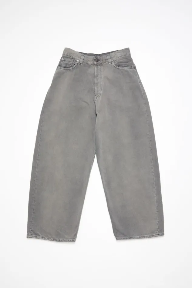 Women Super Baggy Fit Jeans 8211 2023F Anthracite Grey Acne Studios Jeans