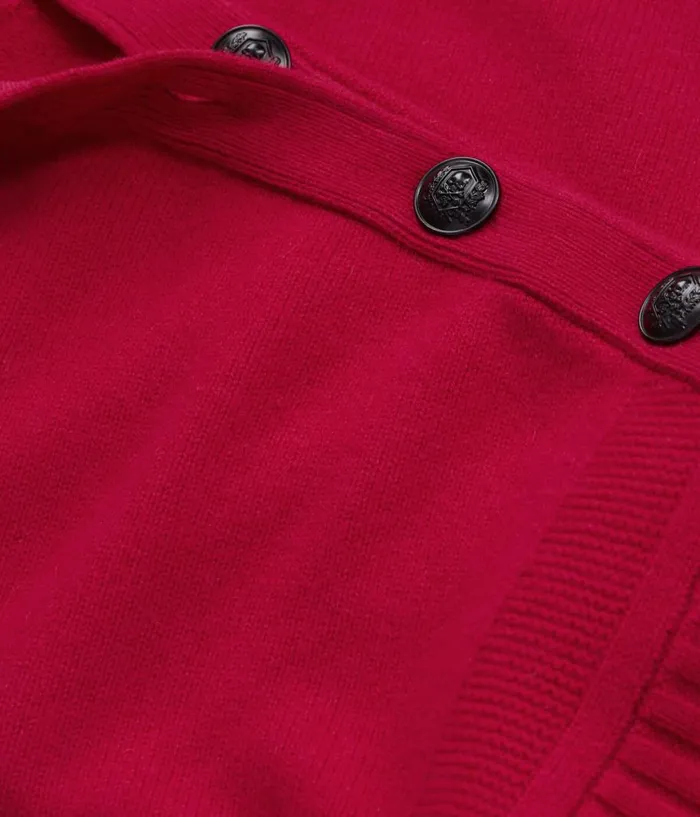 Women Sweaters THE KOOPLES Fuchsia Wool And Cashmere Sweater With Buttons Women Sweaters THE KOOPLES Fuchsia Wool And Cashmere Sweater With Buttons
