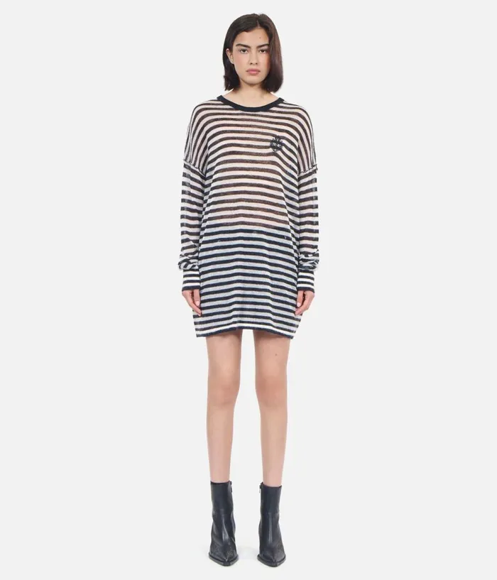 Women Sweaters THE KOOPLES Striped Mohair And Wool Sweater Women Sweaters THE KOOPLES Striped Mohair And Wool Sweater