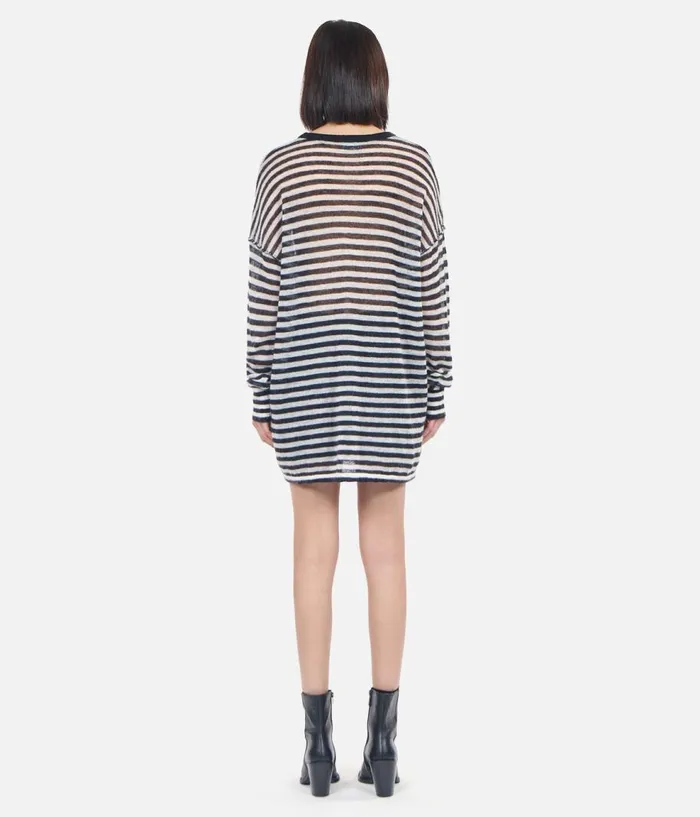 Women Sweaters THE KOOPLES Striped Mohair And Wool Sweater Women Sweaters THE KOOPLES Striped Mohair And Wool Sweater