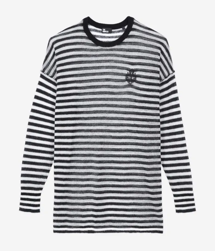Women Sweaters THE KOOPLES Striped Mohair And Wool Sweater Women Sweaters THE KOOPLES Striped Mohair And Wool Sweater