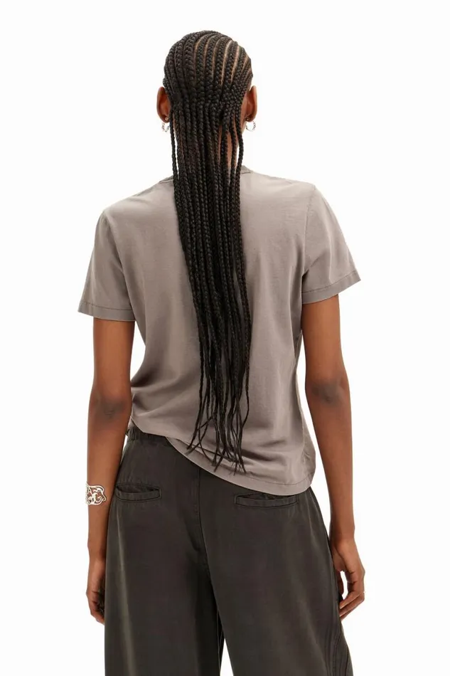 Women Tshirts Desigual Heart Basic Tshirt