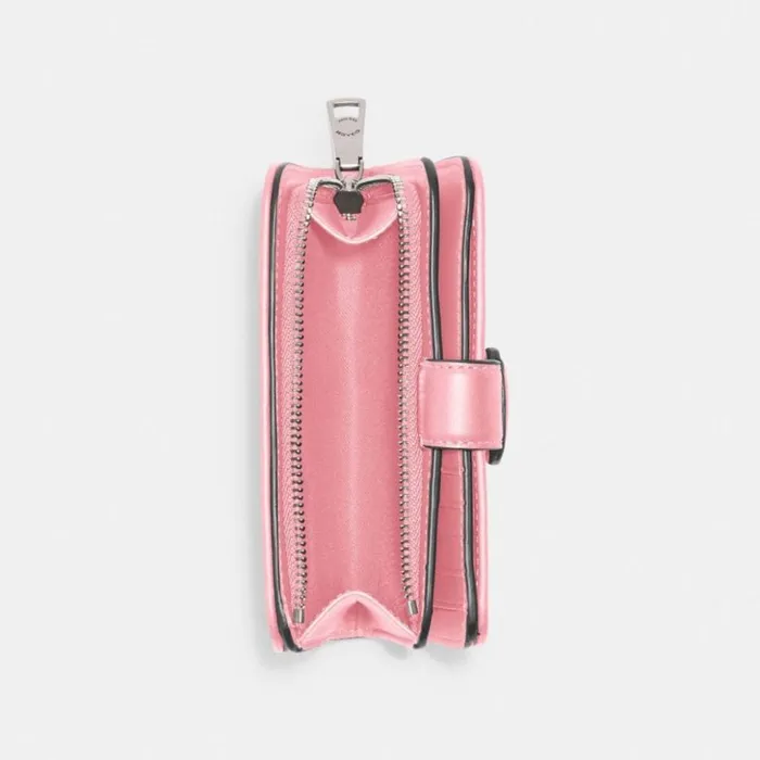 Women Tabby Medium Wallet Silverflower Pink Coach Large Wallets