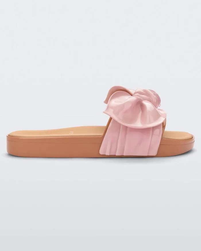 Women Tie Beach Beigepink Melissa Slides