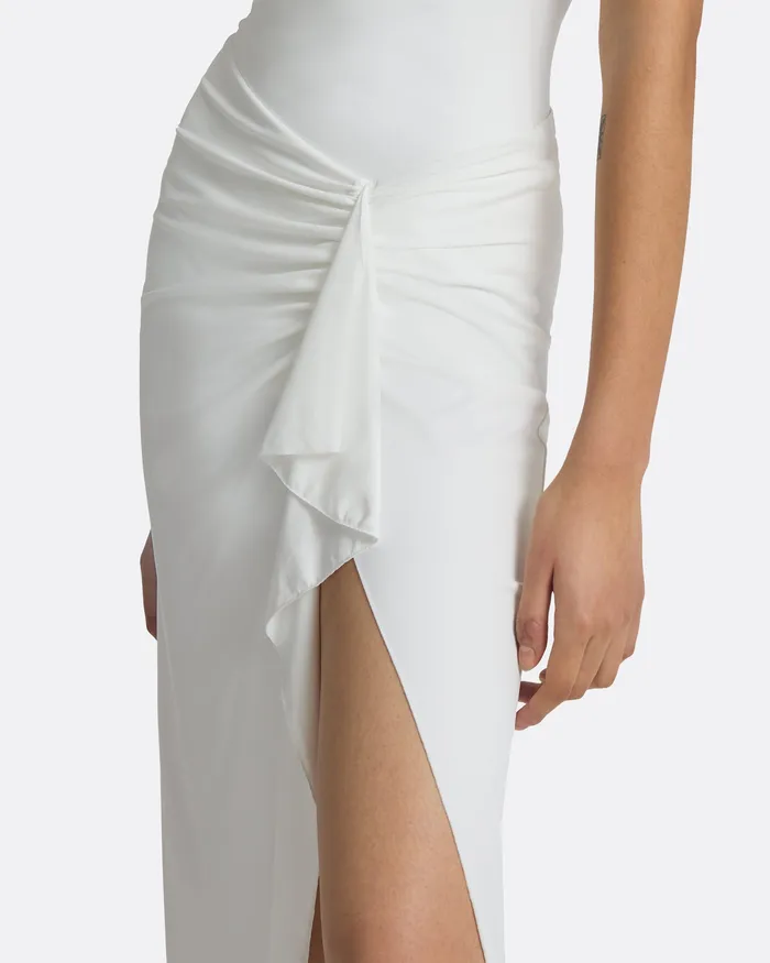 Women Tillian Ivory Swim Skirt Ivory Swimwear Safiyaa