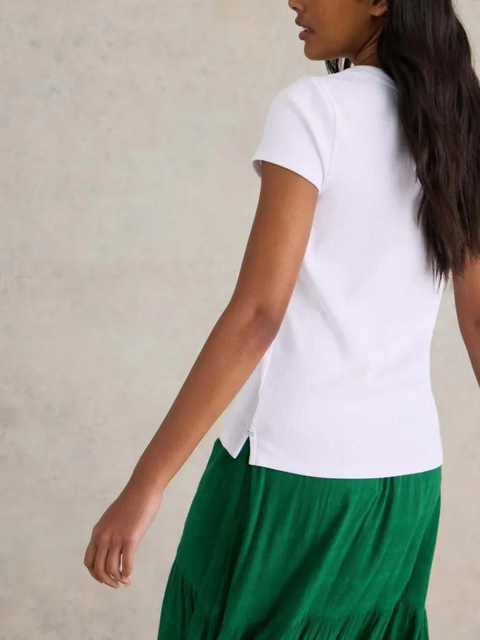 Women TOPS and TEES White Stuff AIDA TEE Brilliant White Women TOPS and TEES White Stuff AIDA TEE Brilliant White