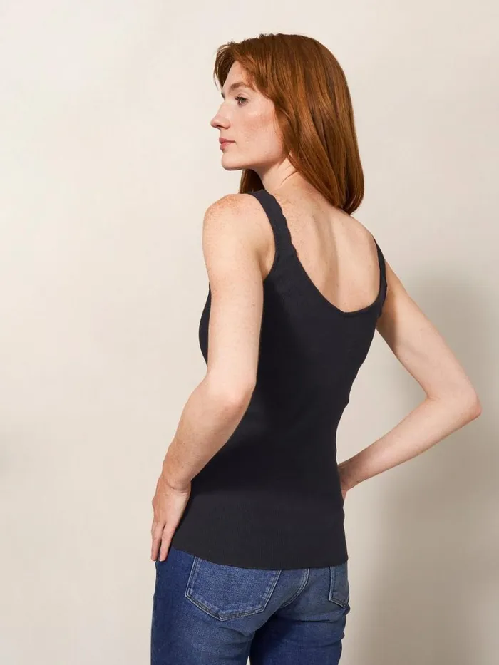 Women TOPS and TEES White Stuff SEA BREEZE VEST Dk Grey Women TOPS and TEES White Stuff SEA BREEZE VEST Dk Grey