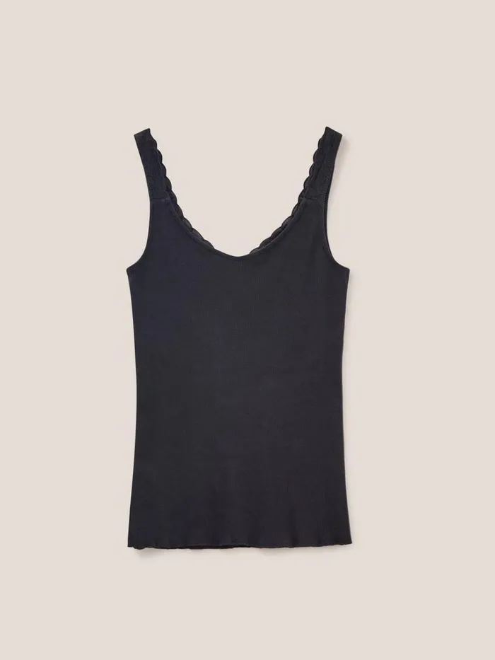 Women TOPS and TEES White Stuff SEA BREEZE VEST Dk Grey Women TOPS and TEES White Stuff SEA BREEZE VEST Dk Grey