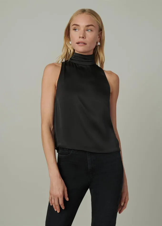 Women Tops Joe039s Jeans THE SARAH HIGH NECK TOP Black
