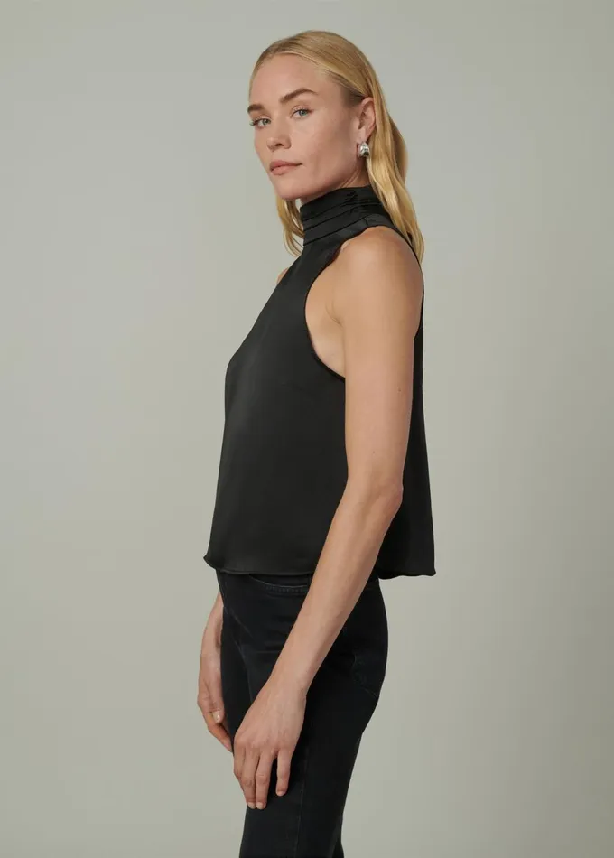 Women Tops Joe039s Jeans THE SARAH HIGH NECK TOP Black