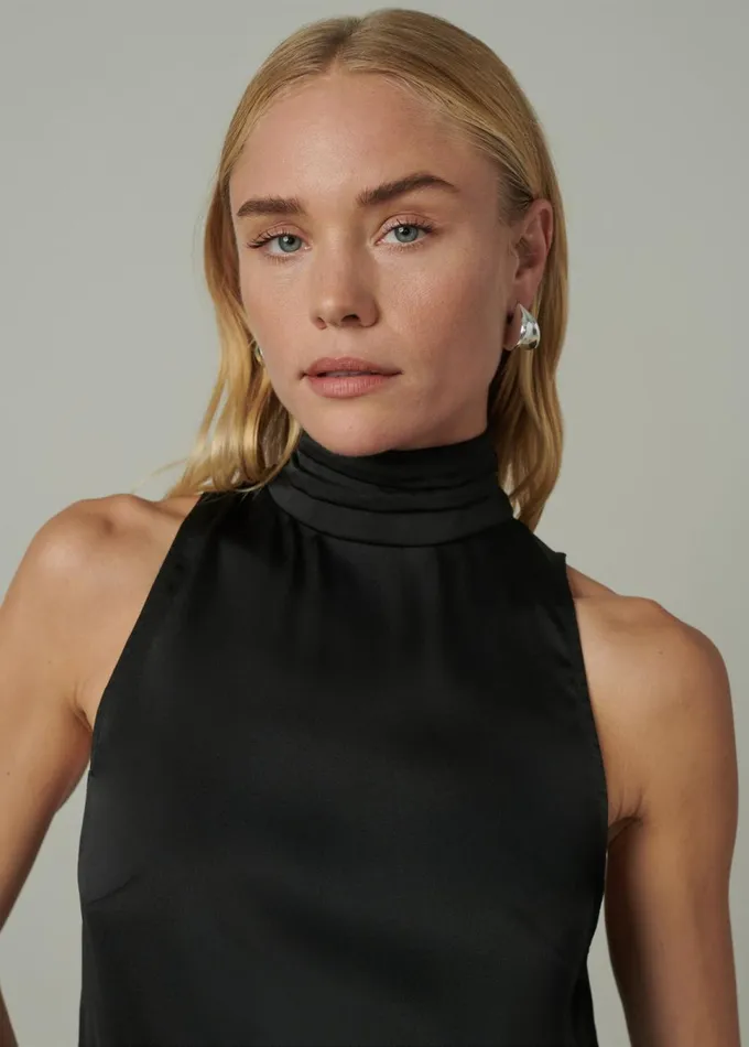 Women Tops Joe039s Jeans THE SARAH HIGH NECK TOP Black