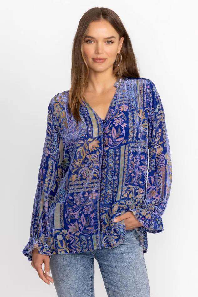 Women Tops Johnny Was JOASIE BURNOUT BLOUSE Persephone Women Tops Johnny Was JOASIE BURNOUT BLOUSE Persephone